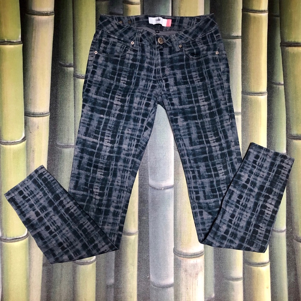 🩵🩵Cabi -Plaid, Skinny Jeans 🩵🩵Size 0